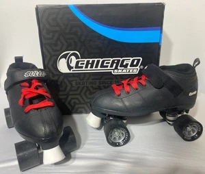 CHICAGO Skates Bullet Speed Rollschuhe - Schwarz Größe 9 - Herren - Bild 1 von 13