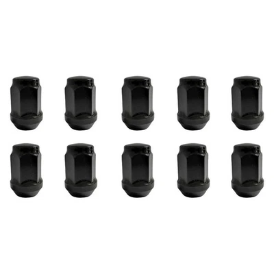 10 tuercas de rueda negras cónicas 60° M12x1,5 35 mm tuercas para Volvo C30 C30 eléctrico Foto 1 de 4