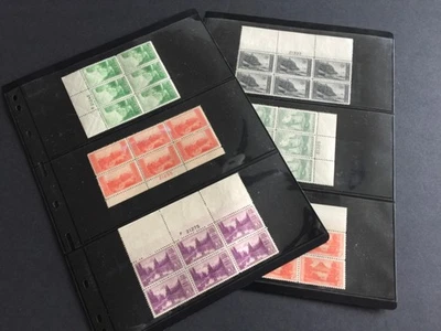 US STAMPS SC# 740-749 1c-10c Nat. Parks Perf 11 Plate Blocks Set MNH Great Set! - Image 1 of 4