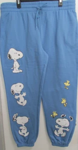 NEU ohne Etikett Damen XL 16-18 Stretchwaist mit Krawatte Jogginghose Snoopy Woodstock - Bild 1 von 6