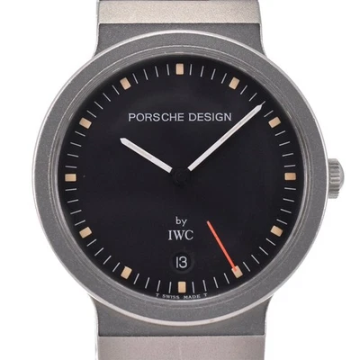 Porsche Design by IWC 32mm Titan Datum schwarzes Zifferblatt Quarz Unisex Uhr R#143749 - Bild 1 von 4