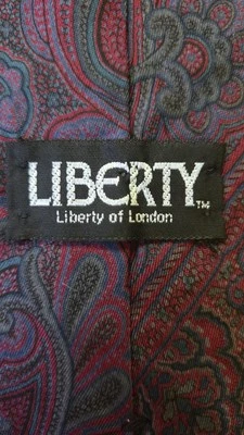 Corbata de cachemira vintage años 90 Liberty of London toda seda hecha en EE. UU. para hombre Foto 1 de 4