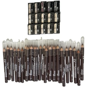 30 Covergirl Easy Breezy Eyebrow Pencils #505 Rich Brown + 15 Sharpeners #3 - Picture 1 of 11