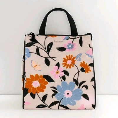 Bolso de Mano Kate Spade New York, Jardín Floral, Bolsa de Almuerzo Aislada, NUEVO SIN ETIQUETA  Foto 1 de 4