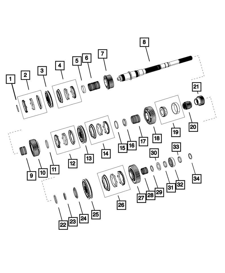 Sincronizador Mopar Original 1º y 2º 68199797AA Foto 1 de 1