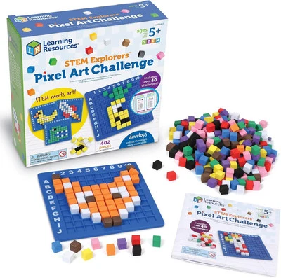 STEM Explorers Pixel Art Challenge 402 Piece STEM Building Toy - Image 1 of 4