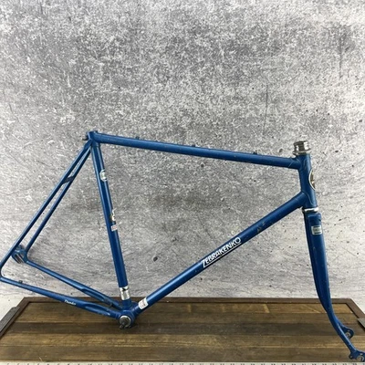 Cuadro de bicicleta de carretera vintage Zebrakenko 56 cm 27 en acero azul Japón HT-4500 AÑOS 80 Foto 1 de 4