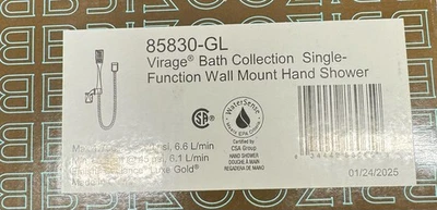 Brizo 85830-GL Virage 1.75 GPM Hand Shower Package, Luxe Gold*NEW* - Image 1 of 2