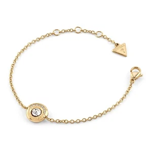 GUESS Schmuck Damen-Armband Coin Pave Goldfarben S JUBB05378JWYGS - Bild 1 von 4