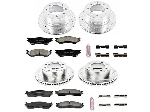 前后制动垫和转子套件适用于 2006 - 2008 道奇 Ram 1500 2007 RZ687VG — 第 1/1 张图片