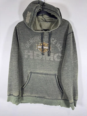 Sudadera con Capucha Harley Davidson HDMC Yellowstone Verde Brezo Mediana 679 Foto 1 de 4