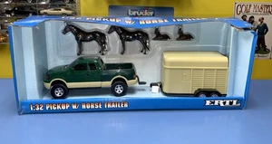 ERTL 1/32 Pickup  with Horse Trailer and Horses 37226C  New!! - Picture 1 of 8
