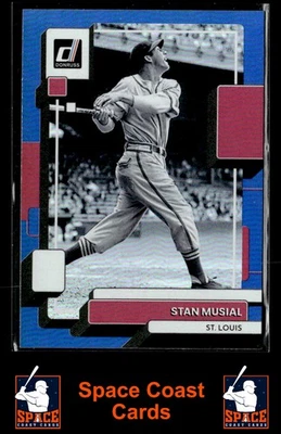 Donruss Stan Musial #223 2022 lámina azul Foto 1 de 2