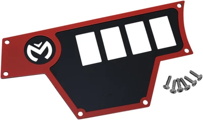 MOOSE UTILITY - 100-4363-PU - Placa de tablero - Grande - Izquierda - Rojo Polaris RZR 900 4x Foto 1 de 2