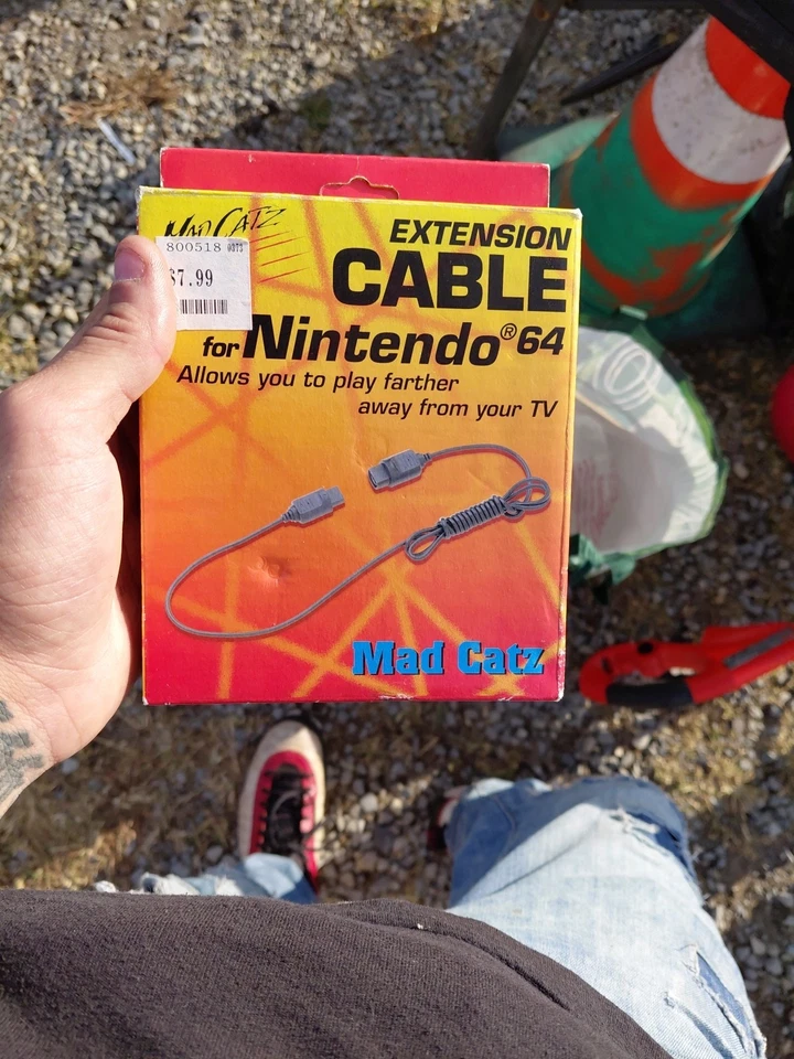 N64 控制器延长线 Mad Catz 1996 任天堂 64 扩展线 — 第 1/2 张图片