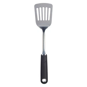 MasterClass Soft Grip Stainless Steel Slotted Turner - Picture 1 of 2