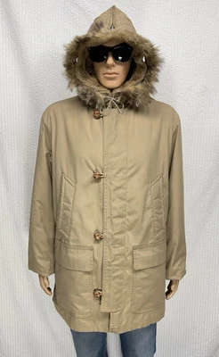 vintage MIGHTY MAC  Made In USA 🇺🇸 Split Hood Sherpa Lined Coat men M L - Image 1 of 4