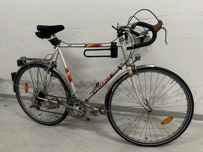 Peugeot Halbrenner Paris P 8/S 28“/63cm 12 Gang Shimano PPS Perlmuttweiss Gebr. - Bild 1 von 4