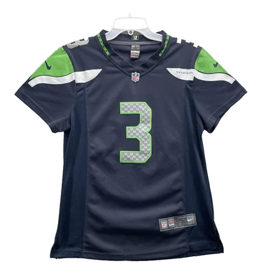 Camiseta deportiva Nike NFL Seattle Seahawks #3 Russell Wilson para mujer XL sobre el campo Foto 1 de 4
