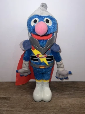 Juguete de peluche interactivo parlante Sesame Street Flying Super Grover 2.0 FUNCIONANDO Foto 1 de 4