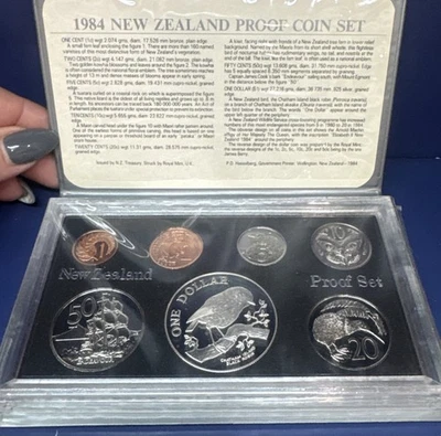 1984 EMISSÃO DE MOEDAS DA NOVA ZELÂNDIA - Imagem 1 de 4