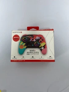 Gioteck WX5+ Nintendo Switch 2 Switch PC Wireless RGB Controller - Doodle - Picture 1 of 3