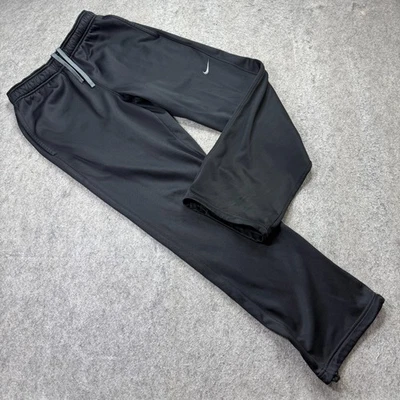 Pantalones deportivos Nike THERMA-FIT para hombre M negro polar 32" pierna ajustable KO Knockout b81 Foto 1 de 4