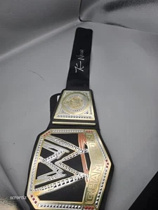 Cinturón de campeonato de lucha libre autografiado firmado por Kevin Nash WWE - Imagen 1 de 5