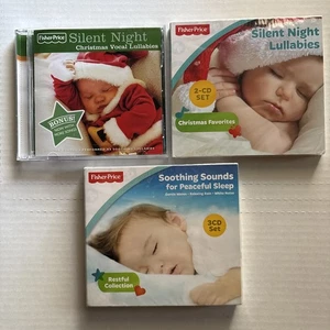 Fisher Price 6 CD LOT Christmas Lullabies Soothing Sounds For Peaceful Sleep - Bild 1 von 8