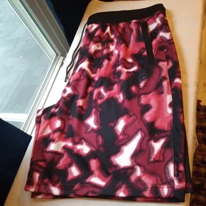 NWT And1 Basketball Shorts/3 Pockets/Draw String Red Black White Camo Size 3X - Picture 1 of 11