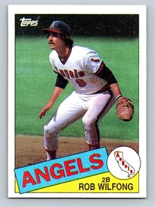 1985 Topps #524 Rob Wilfong California Angels - NM/MT - Picture 1 of 2