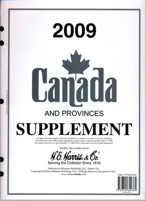 Suplemento álbum de estampillas H E Harris Canadá y provincias 2009 Foto 1 de 2