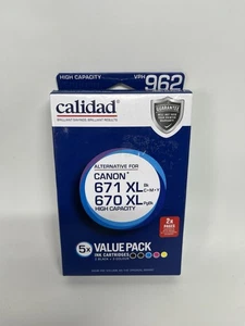 Canon 671XL 670XL Compatible Black Colours Ink Cartridge Calidad VPH2 962 - Bild 1 von 3