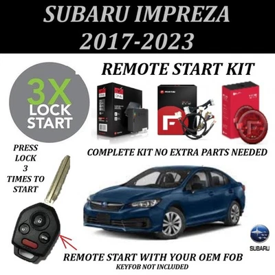 3X Lock Plud & Play Remote Starter Kit for SUBARU IMPREZA 2017-2023  KEY START - Image 1 of 4