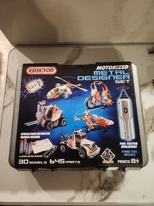 Erector Meccano Super Construction 30-in-1 Motorisierter Baukasten 645 Teile & Werkzeuge - Bild 1 von 12