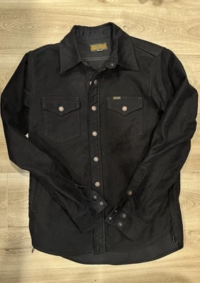 Sobrecamisa IRON HEART 10 oz Heavy Moleskin CPO - IHSH-216-BLK - Negra - Para hombres M Foto 1 de 4