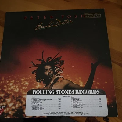 PETER TOSH BUSH DOCTOR REGGAE PROMO 1978 LP VINYL ALBUM rare - Image 1 of 4