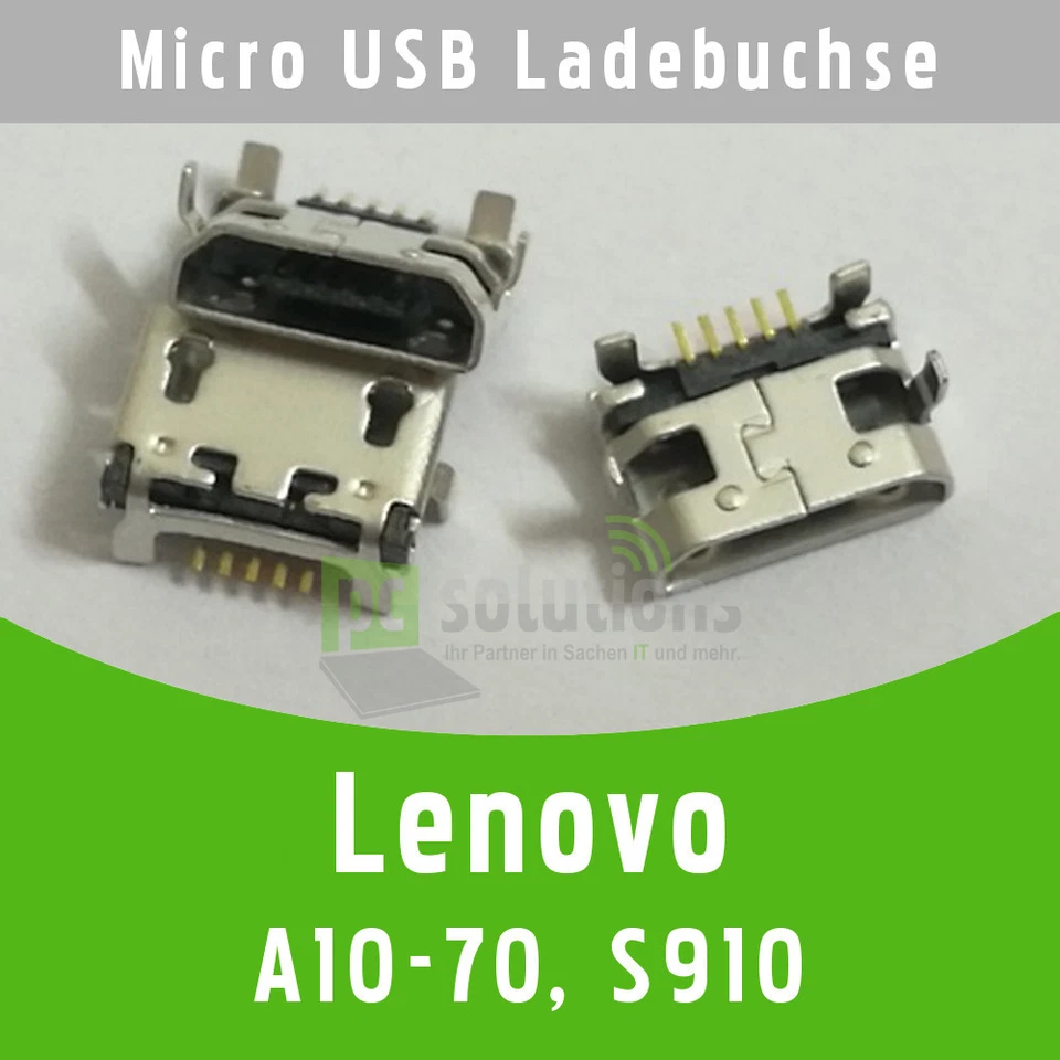✅ Lenovo A10-70 S910 Micro USB DC Buchse Ladebuchse Strombuchse Port Connector - Bild 1 von 1