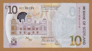 Super Rare Scarce Genuine 2016 Scotland GBP 10 Pounds with Major Mint ERROR   - Picture 1 of 2