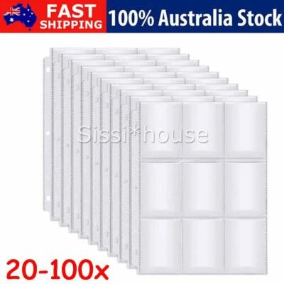 Card Sleeves Collector Binder Cards Album Baseball Pokemon Holder Sheets Set - image 1 of 4