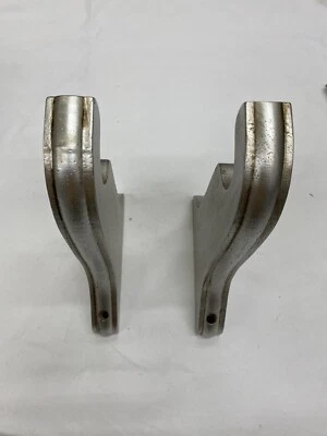 1 3/8” inch Hole Wood Rod Holder Bracket - Silver - Image 1 of 4