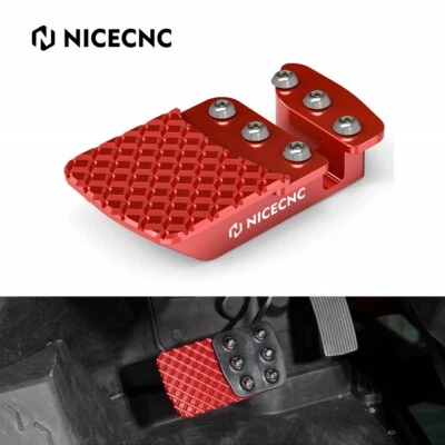 Extensión de pedal de freno de aluminio para Can-Am Maverick X3 MAX R & RR TURBO Modelo Rojo Foto 1 de 4