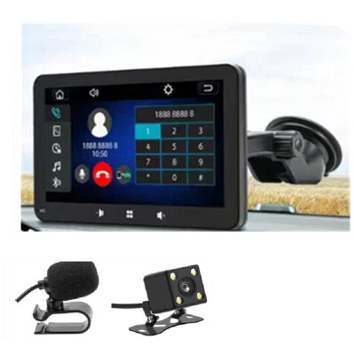 Reproductor estéreo para automóvil de 7 pulgadas Bluetooth GPS navegación pantalla táctil para CarPlay Android automático Foto 1 de 4