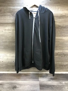Anderson Ord Men’s 2XL Black Full Zip Hoodie Sweatshirt Drawstring Hood Casual - Picture 1 of 6