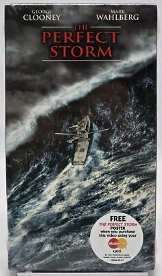 NEW The Perfect Storm VHS 2000 George Clooney Mark Wahlberg Drama Movie SEALED - Image 1 of 4