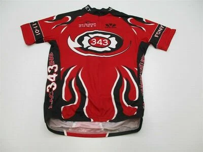 VOLER T5648 Women's Size L Cycling Mesh Full Zip Red/Black Raglan Tee Shirt Foto 1 de 4