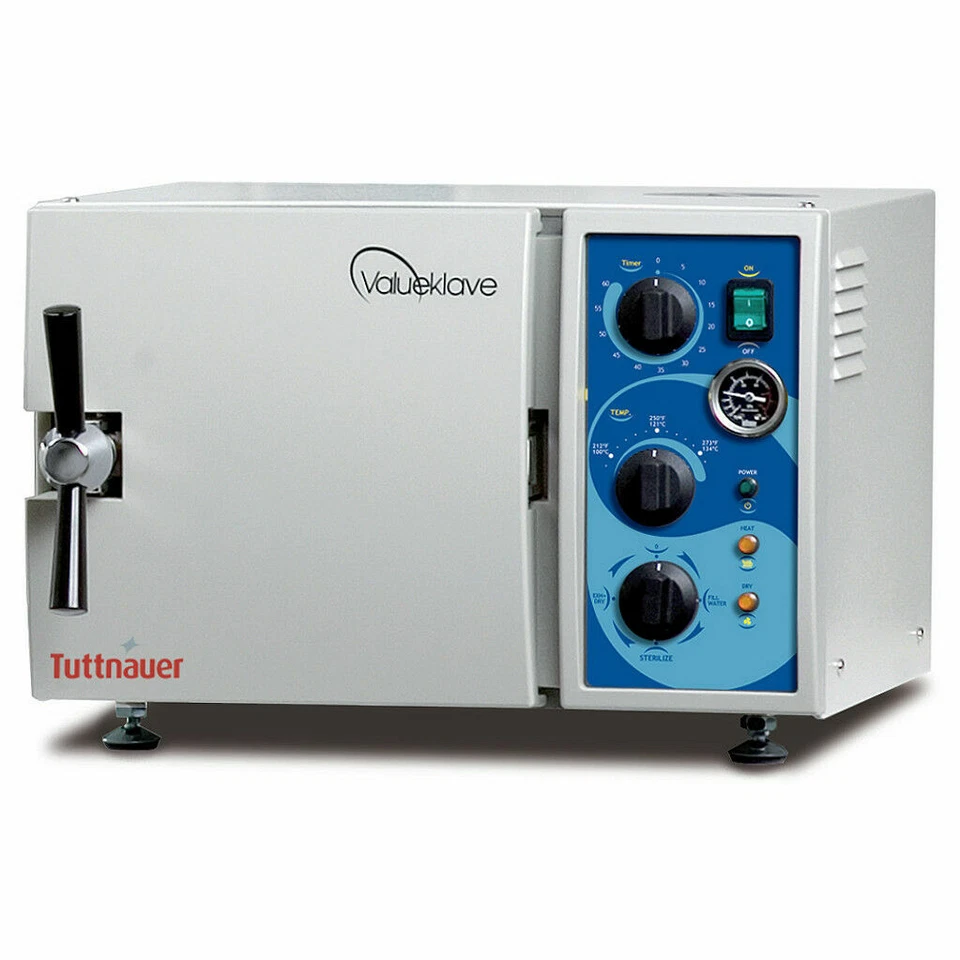 Tuttnauer VALUEKLAVE 1730 Manual Autoclave Sterilizer 7" X 13" Chamber Size - Image 1 of 1