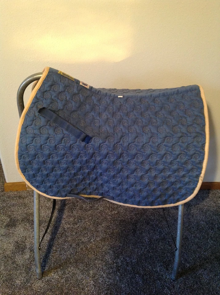 Almohadillas de sillín inglés Roma para todo uso, AirFlo, alivio Wither - * azul, blanco * Foto 1 de 1