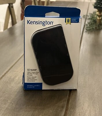 Kensington SD1600P USB-C Travel Dock with Pass-Through USB-C K33968 902-1398-03 - Image 1 of 2