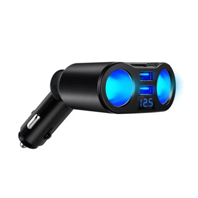 2 Fach Verteiler Kfz Auto für 12V/24V Zigarettenanzünder Doppelsteckdose Adapter - Bild 1 von 4